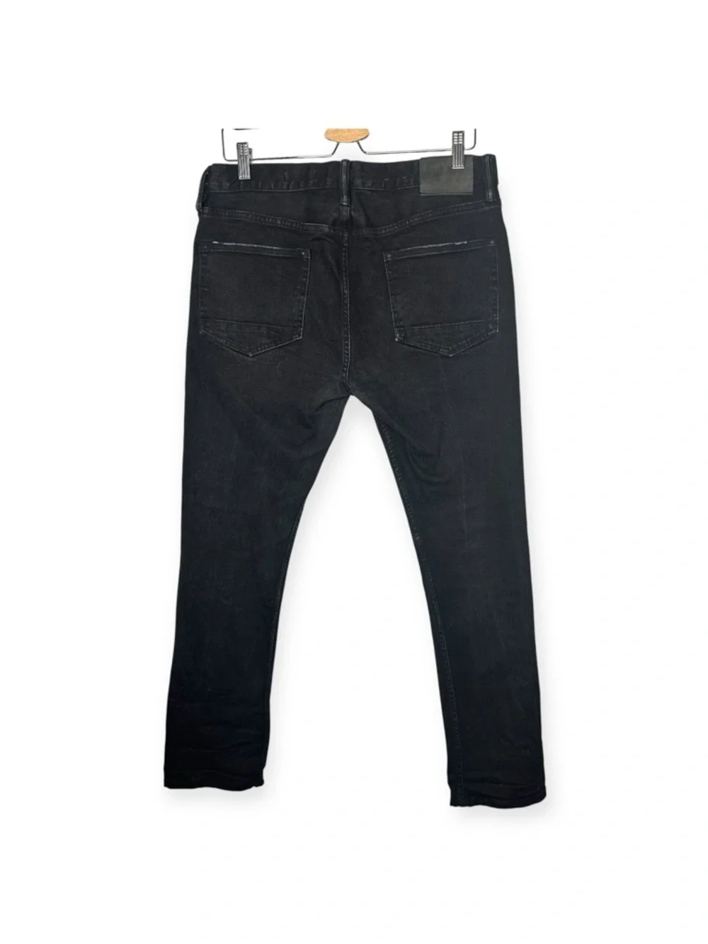 AllSaints Cigarette Fit Jeans Black Wash Size 33